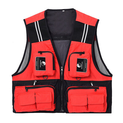 

Lixada Outdoor Fishing Waistcoat Sleeveless Mesh Fishing Jacket Multi-pockets Breathable Photography Hunting Fishing Climbing Vest