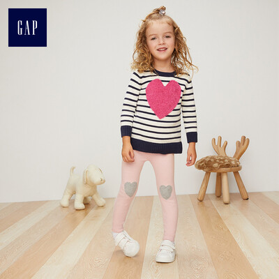 

GAP flagship store baby girl childrens knit pants leggings baby casual pants children 307654 dust color 90cm 2T