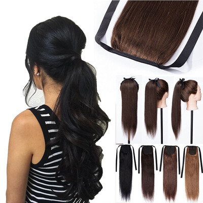 

Human Hair Ponytail Extension Wrap 20 100 Real Remy Premium 80 Grams Long Straight Human Hair Silky Soft