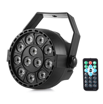 

Lightme RGBW 12 LEDs Digital Display Par Light Stage Lamp with Remote Controller