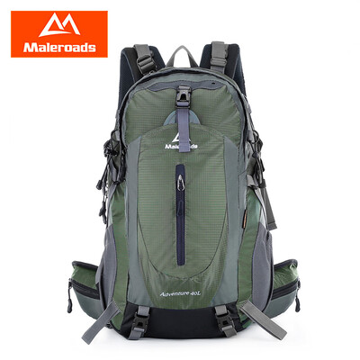 

Maleroads 40L Outdoor Sports Backpack Hiking Camping Water Resistant Nylon Travel Luggage Bike Rucksack Bag