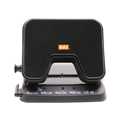 

Japan Meikesi MAX multi-function two-hole puncher labor-saving office file file round hole punching machine 25 sheets 65g DP-25T black