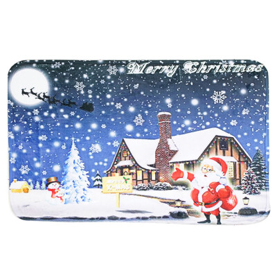 

Home Use Christmas Carpet Mat Anti-Skidding Doormat Floor Entryways Indoor Front Door Bathroom Mat Decor