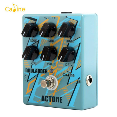 

Caline CP-56 Electric Guitar Overdrive Distortion Effect Pedal High Gain 3-Band EQ Metal Amplifier Simulation Aluminum Alloy Housi