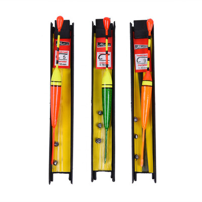 

3Pcs 125cm 10g Vertical Buoy Fishing Accessories Wood Fishing Float Tackle 3 Colors 5 7 9