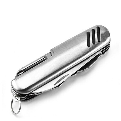 

Multifunction Folding Pocket Knife with Scissors 7 in 1 Stainless Steel Kitchen Knives