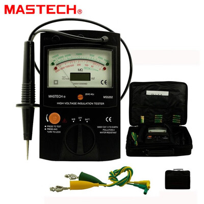 

MASTECH MS5202 100000Mohm Digital Analog Insulation Tester tramegger high voltage insulation tester