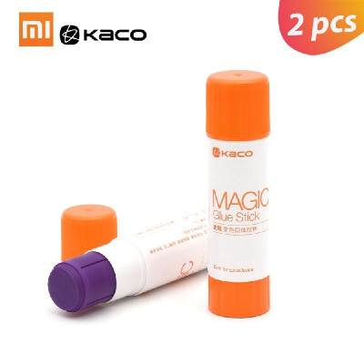 

2Pcs Xiaomi Kaco Solid Glue Stick Color-changing Glue Student Strong Adhesives Paper Sticker Stationery School Office Supplies