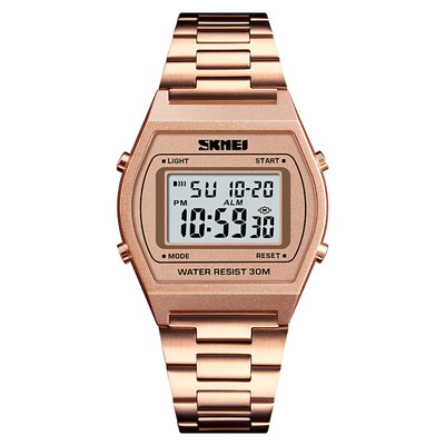 

SKMEI 1328 Men Fashion Casual Sports Wristwatch Analog Digital Watch 3ATM Water Resistant Stainless Steel Strap Backlight Multifun