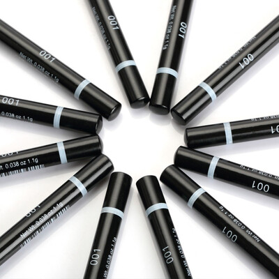 

12 pcs Black Waterproof Long Lasting Makeup Cosmetics Eyeliner Pencil Kit