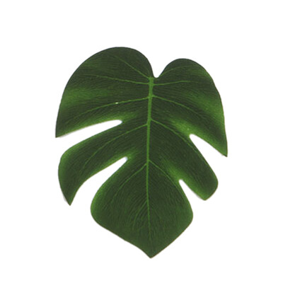 

5Pcs Simulation Plant Silk Cloth Fake Palm Leaves Flower Arrangement Ornament Monstera Leaf Artificial Party Jungle Beach Theme De