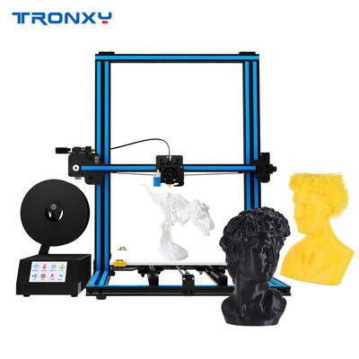 

Tronxy Desktop 3D Printer Kit with Heatbed Touch Screen MK8 Nozzle Auto Leveling Filament Runs Out Detection Power Failure Recover