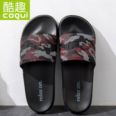 

Cool fun Coqui couple home bathroom light simple soft elastic slip bath casual slippers women models red 38 CQ1573