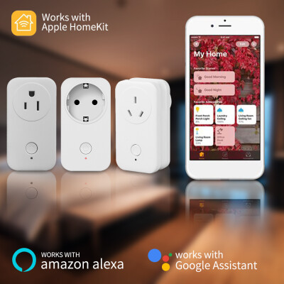 

Smart Home WiFi Plug Homekit Socket for Apple Homekit Siri Alexa Google Home AU UK US EU Outlet APP Remote Control