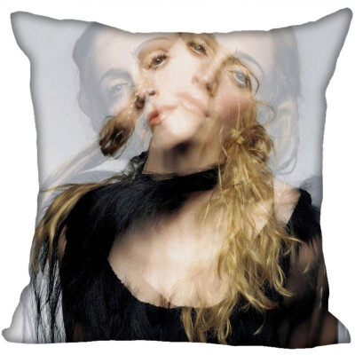 

Madonna Pillow Cover Bedroom Home Office Decorative Pillowcase Square Zipper Pillow Cases Satin Fabric No Fade 35x35CM 35x35CM