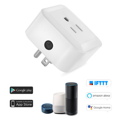 

Mini Wifi Smart Plug with OnOff Switch Support Phone App Control Anywhere&Anytime Timing Function Voice Control for Amazon A
