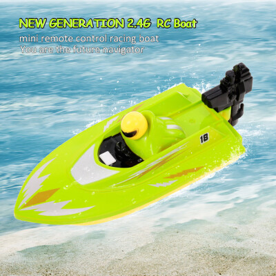 

HUANQI 24G Portable High Speed Mini RC Racing Boat Kids Gift Intelligent Toys