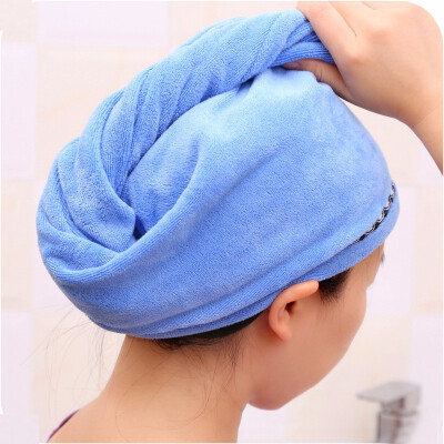 

Women Bathroom Super Absorbent Quick-drying Microfiber Bath Towel Hair Dry Cap Salon Towel