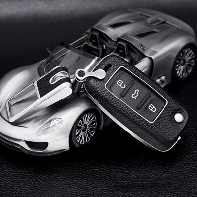 

Car Key Case Keychain For Volkswagen Sagitar Tiguan LaVida Bora Skoda POLO Gran Lavida Car Key Cover Shell