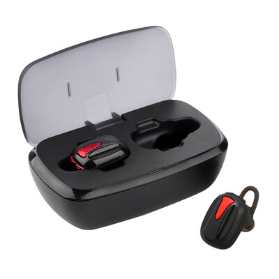 

TWS-K8 True Wireless Bluetooth Headphones Invisible Earphone In-ear Stereo Music Headsets Hands-free w Microphone Charging Box Re