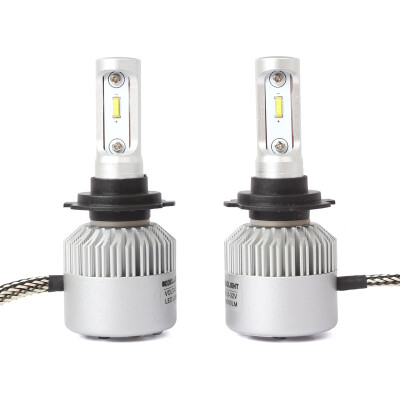 

H7 S2-TX- Enhanced Edition PRO 2PCS Led Cob LED Chip Car Headlamp 36W 6500K White Light 8000LM Car Bulb Fog Light Silver
