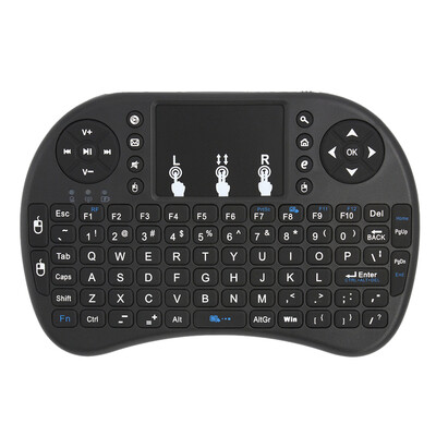

24GHz Wireless Keyboard with Touchpad Mouse Handheld Remote Control for Android TV BOX PC Smart TV Black