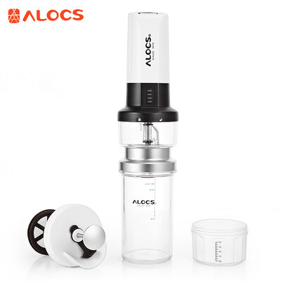 

ALOCS KW - K25 Outdoor Portable Electric Coffee Maker French Press Kettle Camping Grinder Tableware