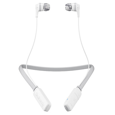 

Skullcandy INKD 20 Wireless Bluetooth Neck Hanging Headset High Quality Sound In Ear Earphone 8 Hours With Waterproof Mic