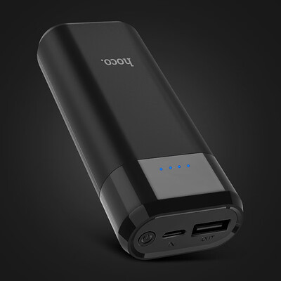 

HOCO Power Bank 5200mAh Mini USB LED 18650 lithium External Battery Portable Charger Powerbank For iphone for xiaomi mi 8 huawei