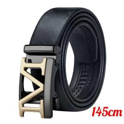 

New Arrival Mens Genuine Leather Belt Automatic Buckle No Holes Belt Plus Size Belt 110cm-160cm