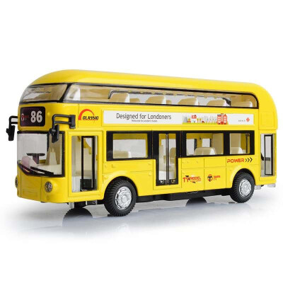 

Tour bus air-conditioned bus city bus model childrens toy car