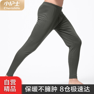 

Little nurse warm pants men&women de velvet double warm leggings thick autumn pants dark green 180XXL