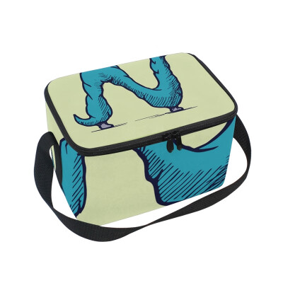 

ALAZA Lunch Box Insulated Lunch Bag Large Cooler Monster Font Tote Bag