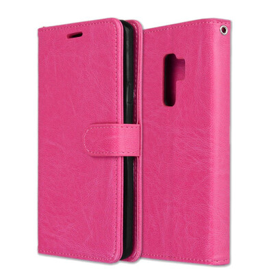 

MOONCASE Samsung Galaxy S9 3 Card Photo Frame Leather Case - Rose Red