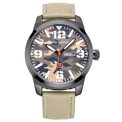 

BOFUTE Male Watches Sports Watch Japanese Quartz Movement Calendar Luminous Waterproof Nylon Cloth Strap 0032G