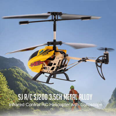 

SJ RC SJ200 35CH Metal Alloy Infrared Control RC Helicopter with Gyroscope for Kids Toys Children Gift