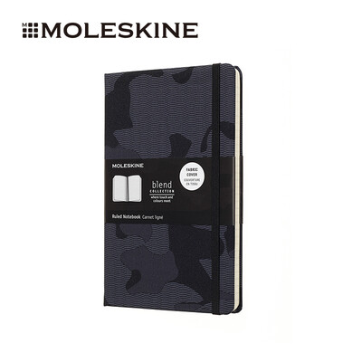 

MOLESKINE Notebook Business Office Stationery Hardface Horizontal Large Notepad Blend Nomads Series Camouflage Black