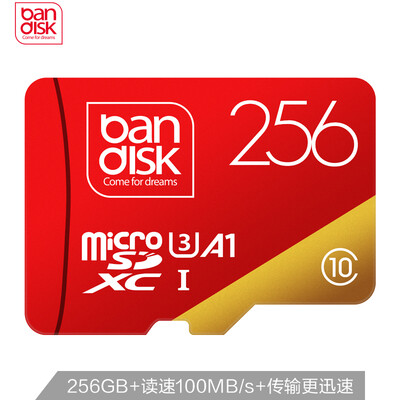 

disk bandisk 256GB TF MicroSD memory card U1 C10 A1 PRO version reading speed 100MB s mobile driving recorder monitoring hi
