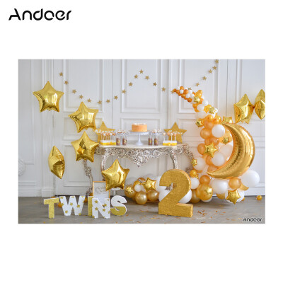 

Andoer 21 15m7 5ft First Birthday Backdrop Balloon Cake Photography Background Baby Kids Photo Studio Pros