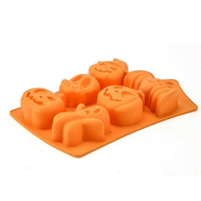 

Creative Halloween Home Decoration Silicone Pumpkin Chocolate Cake Mold Kitchen Baking Tool