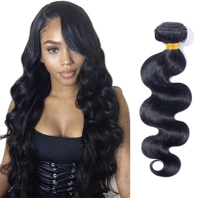 

Brazilian Human Hair Body WaveStraight Virgin Hair 3 Bundles Unprocessed Human Hair Extensions 12 Length