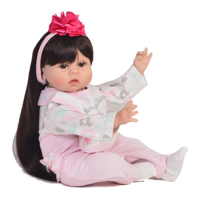 

Hot Sale 22 Inch Reborn Girl Doll Soft Silicone Realistic Princess Baby Doll For Wholesale Kids Christmas Gifts Best Playmate