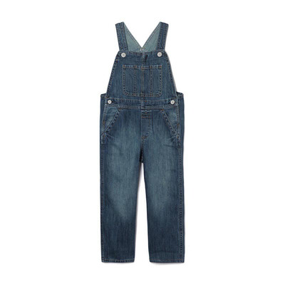 

GAP flagship store boy baby boy denim overalls baby winter children cotton pants childrens clothing 358875 moderate wash 80cm 12-18 months