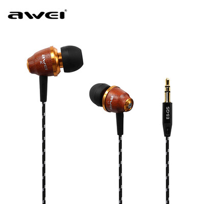 

Factory direct Awei use Wei ES-Q5 log wiring in-ear headphones Mobile computer tablet universal