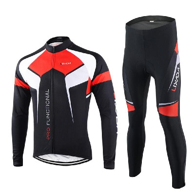 

Lixada -3XL Spring Autumn Winter Breathable Quick-dry Clothing Set Sportswear Suit Bicycle Bike Outdoor Long Sleeve Jersey Pant