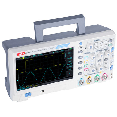 

UNI-T UPO2102CS Super Phosphor Oscilloscopes 2 Channels Bandwidth 100 MHz Sample Rate 1GSas Record Length 32Mpts