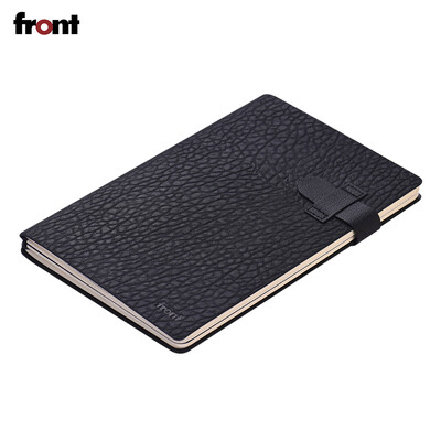 

front Refillable Journal A5 Notebook PU Leather Soft Cover Travel Diary Notepad with Buckle Strap Card Slots Lined Blank Paper Per