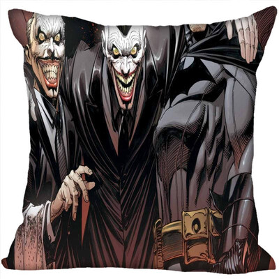 

Joker Pillow Cover Bedroom Home Office Decorative Pillowcase Square Zipper Pillow Cases Satin Fabric No Fade 35x35CM