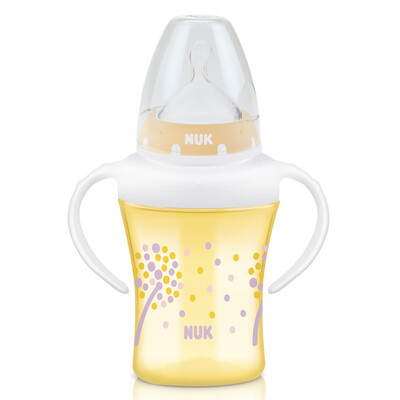 

NUK double handle transparent learning bottle