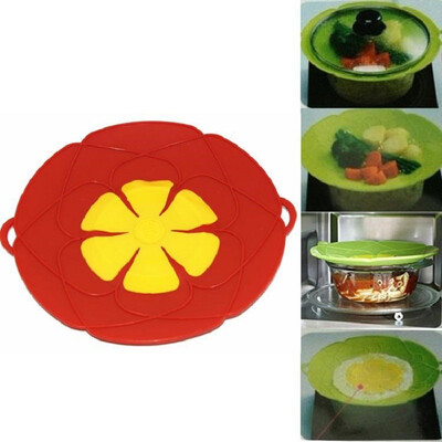 

Silicone lid Spill Stopper Cover For Pot Pan Kitchen Accessories Cooking Tools Flower Cookware